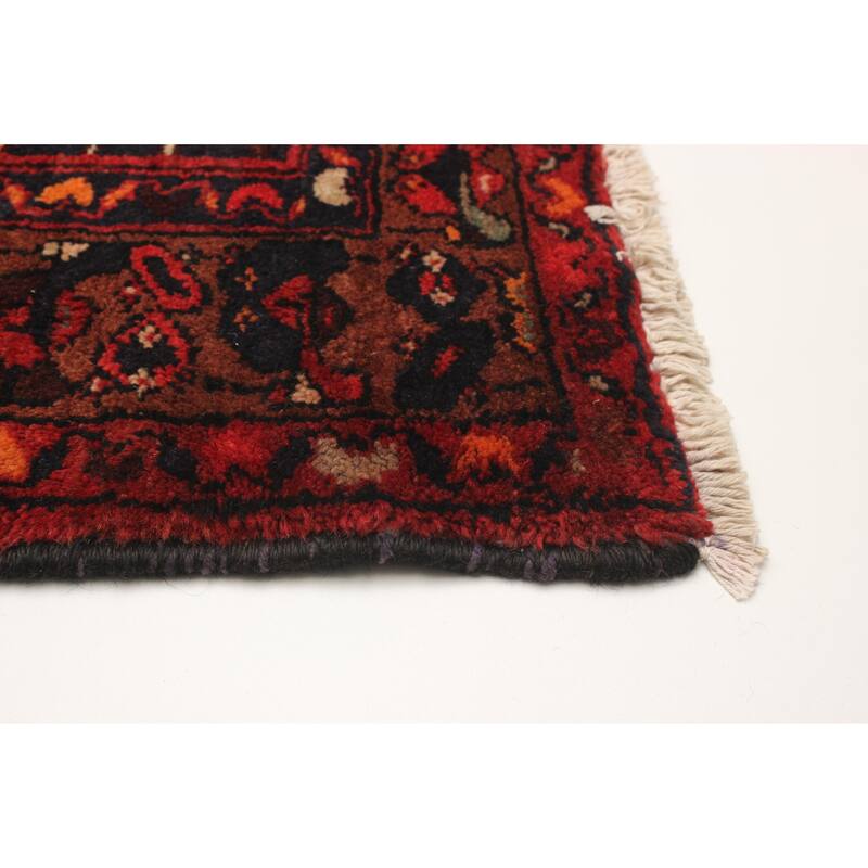 ECARPETGALLERY Hand-knotted Andelz Red Wool Rug - 3'5 x 9'7