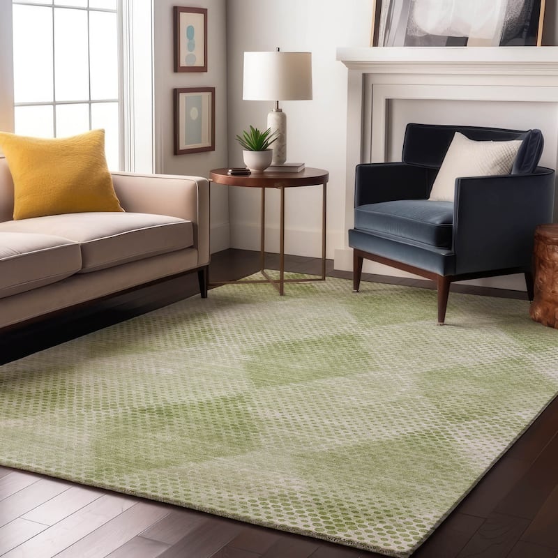 Premium Washable Super Soft Modern Diamonds Mayfield Rug - Mint - 2' 6" x 3' 10" - Rectangle