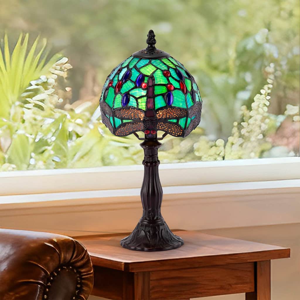 Warehouse of Tiffany Diara Tiffany-style Table Lamp