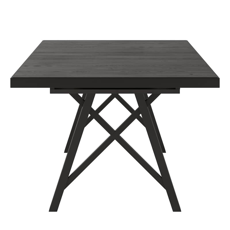 Harstad 72"-90" Wood Finish Extendable Dining Set by iNSPIRE Q Modern