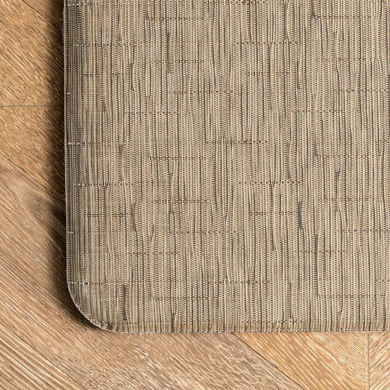 Nuloom Casual Crosshatched Anti Fatigue Kitchen or Laundry Room Comfort Mat