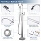 preview thumbnail 5 of 31, WOWOW Single-Handle Waterfall Freestanding Tub Faucet with Handshower
