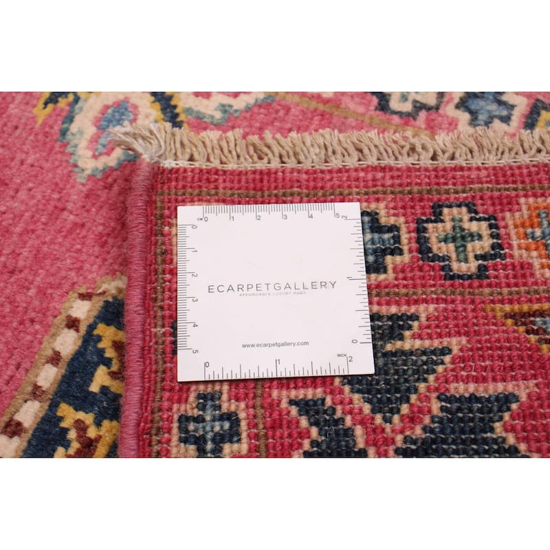 ECARPETGALLERY Hand-knotted Uzbek Ghazni Pink Wool Rug - 2'8 x 6'5