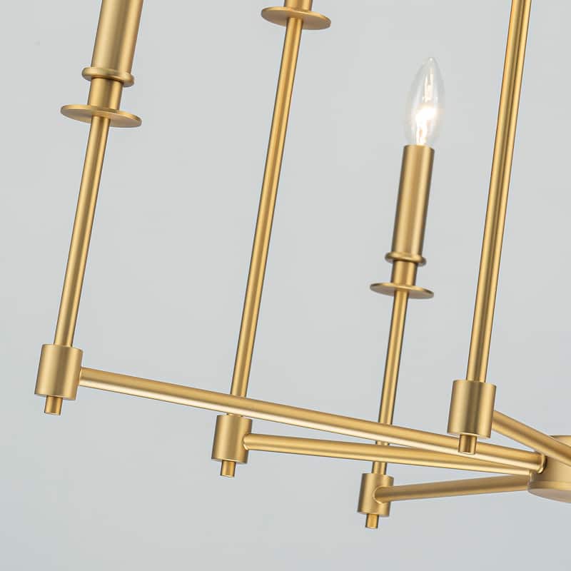 8-Light Classic Candle Chandelier Kitchen island Hanging Pendant for dining room