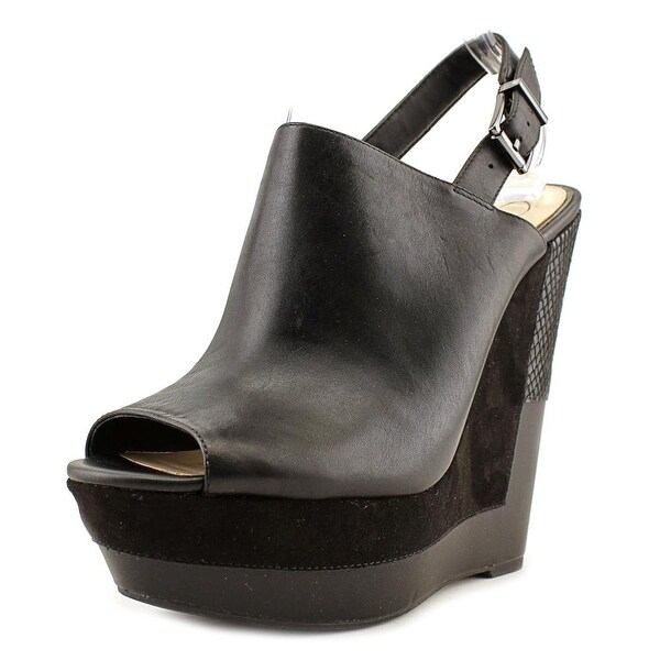 jessica simpson black wedge sandals