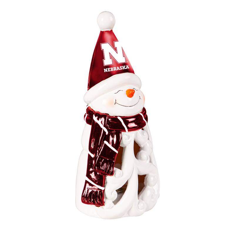 University of Nebraska Snowman LED Garden Statuary, 8"