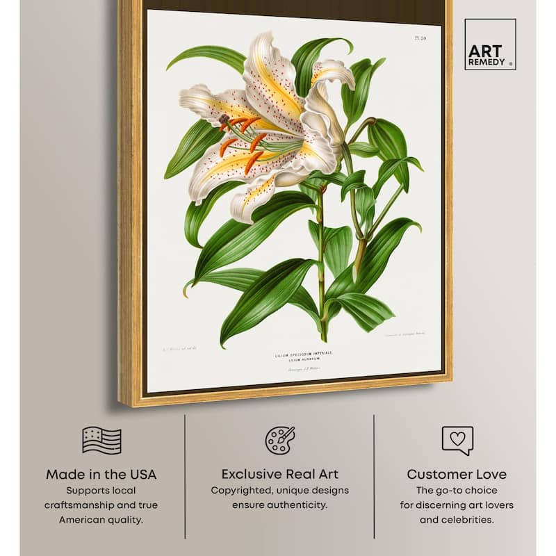 Lilium Speciosum Imperiale Canvas by Art Remedy
