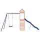 preview thumbnail 3 of 18, vidaXL Swing Set Outdoor Backyard Wooden Playground Equipment for Kids Age 3-8