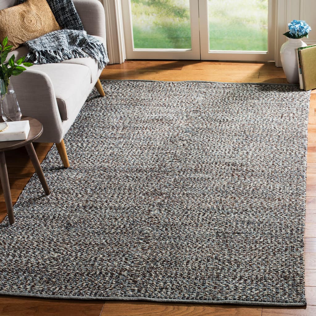 SAFAVIEH, Handmade Flatweave Montauk Gyrithe Casual Cotton Rug