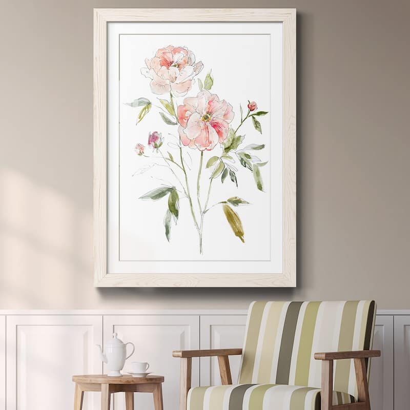 Sketchbook Cottage Rose I-Premium Framed Print - Ready to Hang