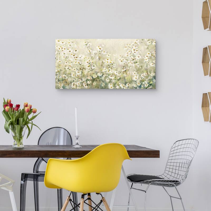 Daytime Daisies by Studio Arts Canvas Art Print