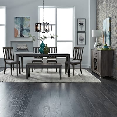 Copper Grove Tanners Creek Greystone 6 Piece Rectangular Table Set