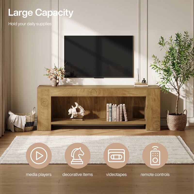 TV Stand for 60/65/75-Inch TVs, 63" Entertainment Center