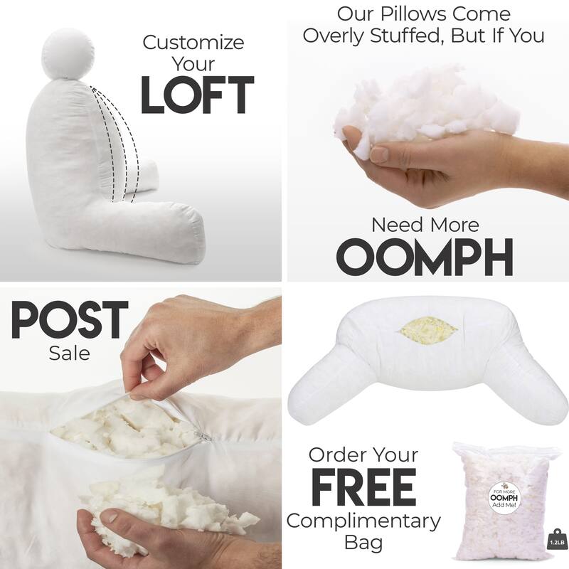XXL Husband Pillow Cover Only - Ultra Rare Baby Backrest Pillowcase Set, 2-tone Reversible Double Sided Fabulous Faux Fur