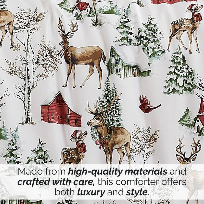 White Christmas 7-Piece Holiday Comforter Set