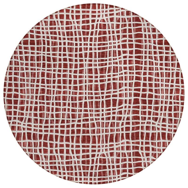 Machine Washable Indoor/ Outdoor Chantille Modern Abstract Rug