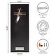 preview thumbnail 9 of 7, River of Goods Tiffany-Style Stained Glass and Black Satin Rectangular 1-Light Outdoor Wall Sconce - 6.25" x 5.5" x 16.25"