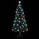 preview thumbnail 18 of 17, vidaXL Artificial Christmas Tree with Stand/LED 5/6/7/8 ft Fiber Optic