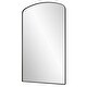 preview thumbnail 6 of 4, Arched Rectangular Frame Wall Mirror - 40" - Black