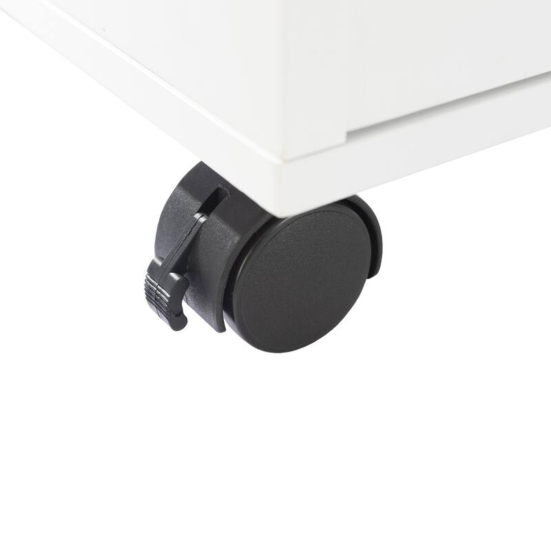 Lavish Home 2-Drawer File Cabinet with Lock and Rolling Wheels