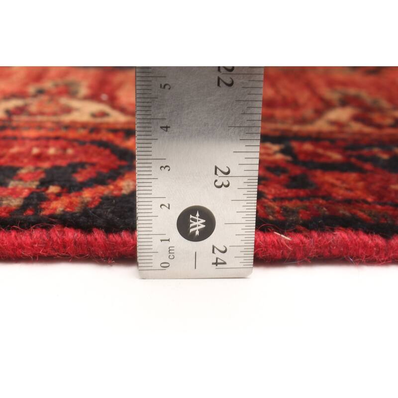 ECARPETGALLERY Hand-knotted Andelz Dark Red Wool Rug - 3'2 x 7'1