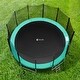 preview thumbnail 2 of 11, ExacMe Trampoline Pad Replacement, 8 10 12 13 14 15 16 Foot Safety Spring Cover, Seafoam Green