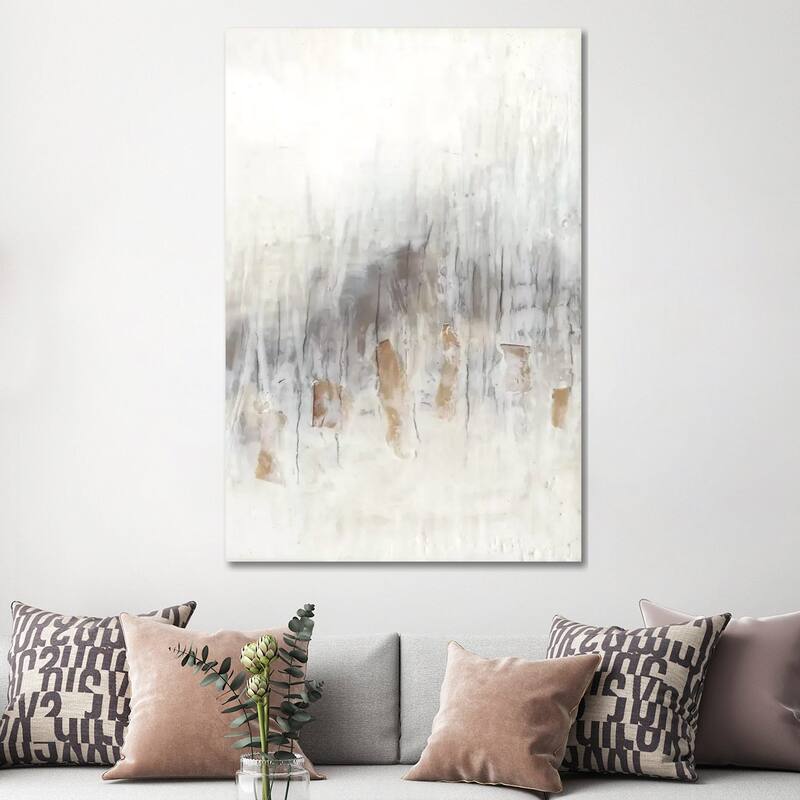 iCanvas "Neutral Wave II" by Jennifer Goldberger Canvas Print