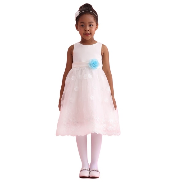 girls ivory occasion dress