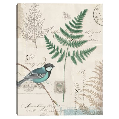 En Bleu I Crop Canvas Art Print