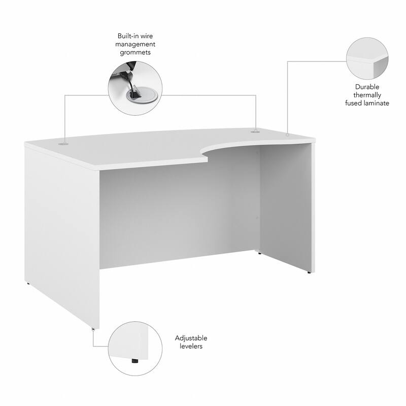 Studio C 60W Left Handed L-Bow Desk Shell by Bush Business Furniture