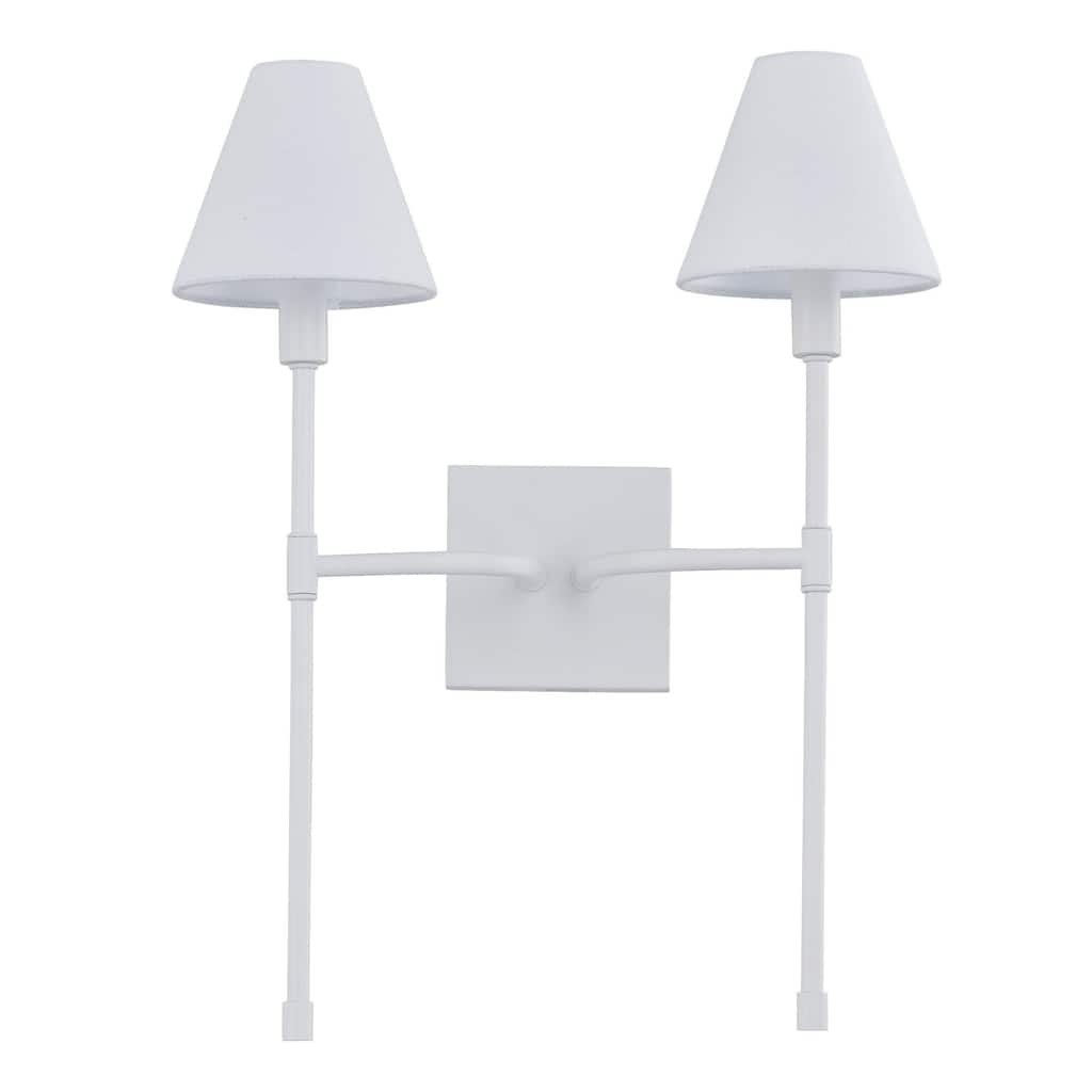 Tara Metal Wall Sconce, White