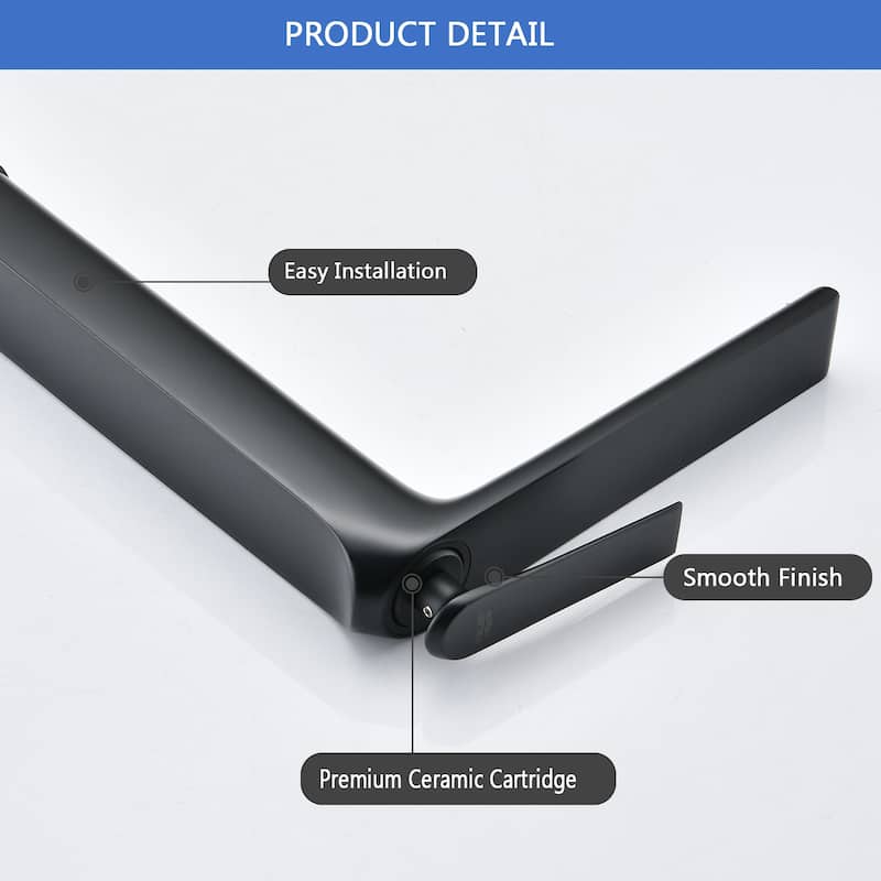 BATHLET Single Hole Single Handle Vessel Sink Faucet in Matte Black