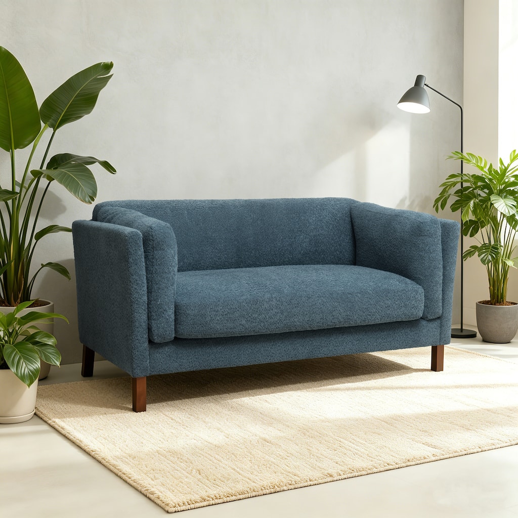 Christopher Knight Home - Chenille Upholstered Loveseat Sofa with Removable Cushion 58.3" Accent Sofa