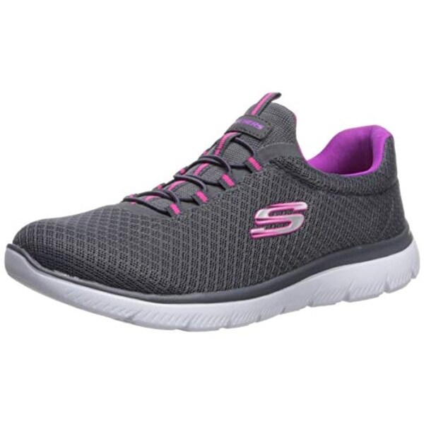 purple skechers memory foam