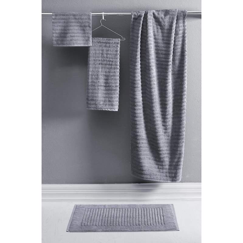 Brampton Plush Absorbent Non-Slip Cotton Bath Mat Set of 2