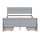 preview thumbnail 1 of 50, Full Wood Platform Bed with Drawers - Elegant Design, No Box Spring Needed