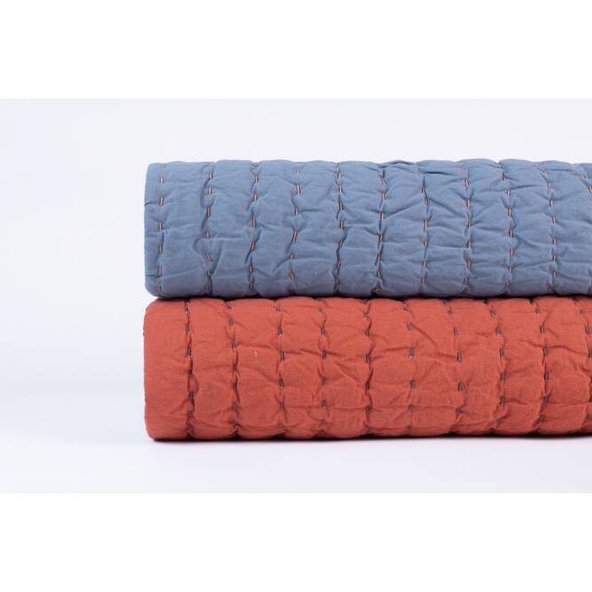 Twain Sham, Brick/Charcoal, Euro