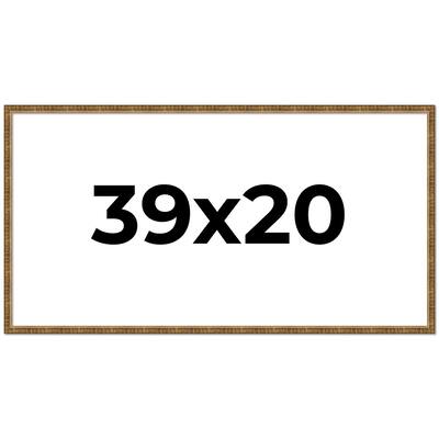 39x20 Frame Gold Picture Frame - Complete Modern Photo Frame Includes