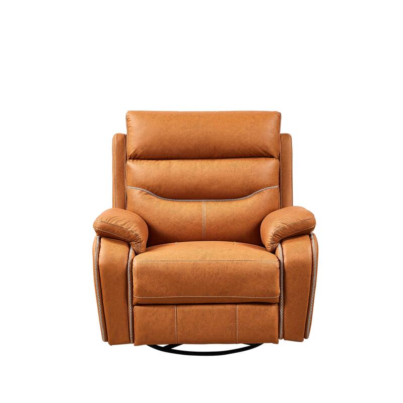 240 Degree Swivel recliner Chair Infinite Position - Yellow Brown