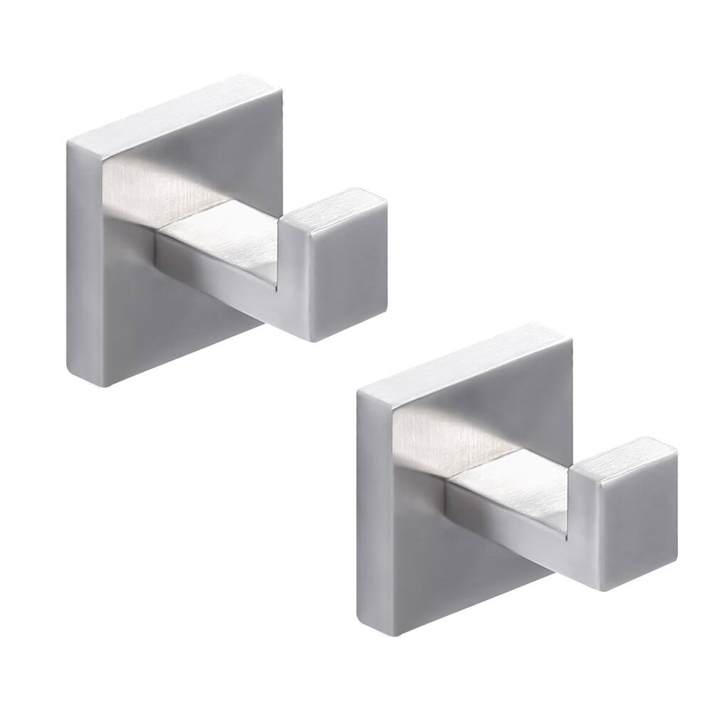 WOWOW J-Hook Wall Mount Robe/Towel Hook 2PCS