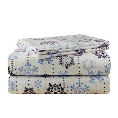 Pointehaven 200 GSM Superior Heavyweight Flannel Cotton Deep Pocket Bed Sheet Set