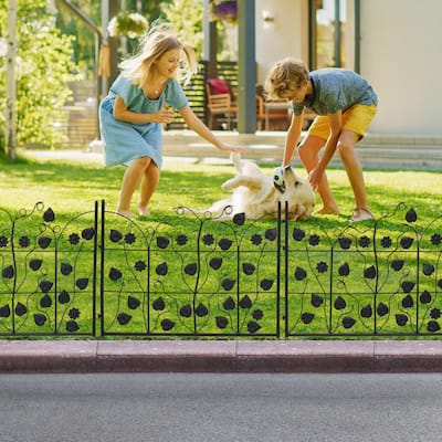 5X Garden Fence Outdoor Decorative Fencing Landscape Wire Border Edge