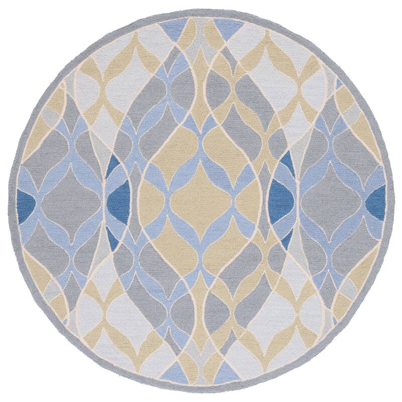 SAFAVIEH Handmade Chelsea Meadow Floral French Country Wool Rug