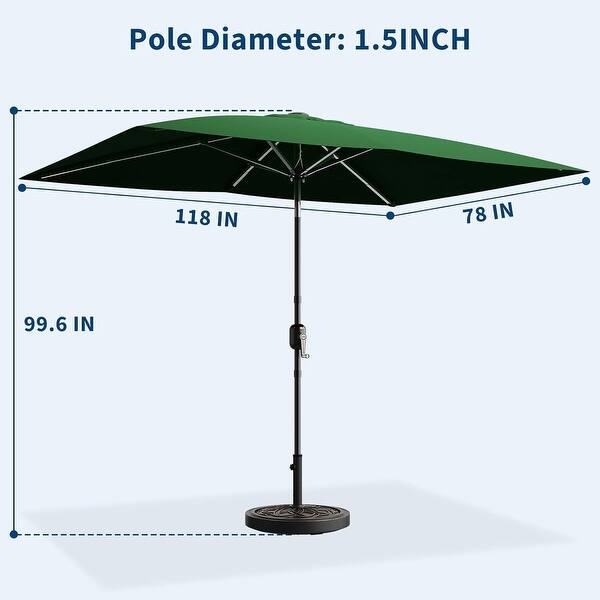 11 foot patio table umbrella Patio Umbrella Cover Fits 7FT to 11FT Umbrellas Aspen Green