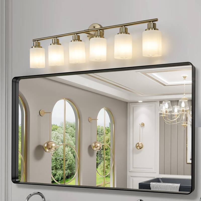 Anmytek Modern 6 Light Copper Wall Sconce Bathroom Vanity Lighting Hallway Dining Room Fixture