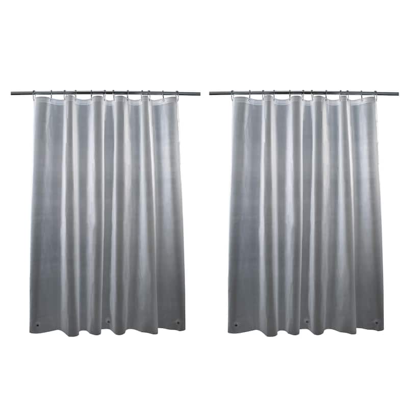 Bath Bliss 2 Pack 6 Gauge Shower Liner - Frost