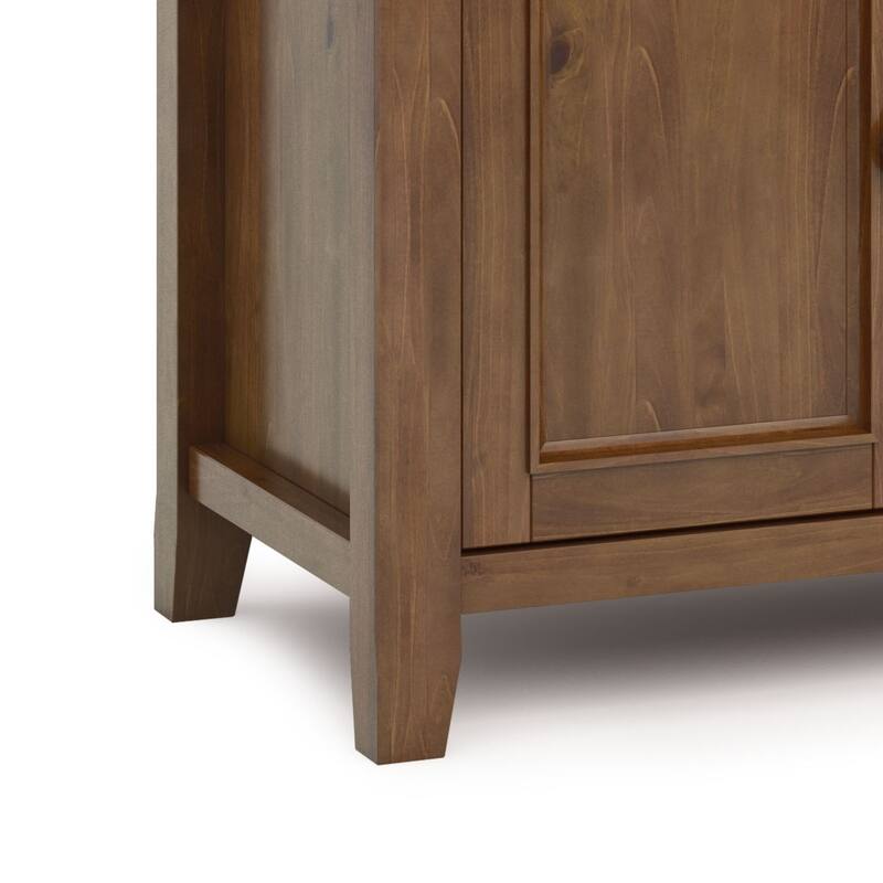 WYNDENHALL Halifax 54 inch Wide Solid Wood Transitional TV Stand - 54'' W x 18.9'' D x 31.9'' H