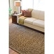 preview thumbnail 1 of 2, Hand-tufted Circles of Leaves Wool Area Rug - 9' x 13' - 9' x 13' Beige - 9' x 13' - Rectangle