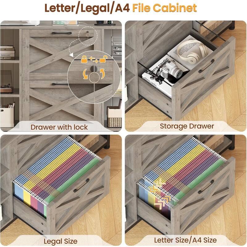 6 Layer File Cabinet Lock Vertical Filing Cabinet Charging Station