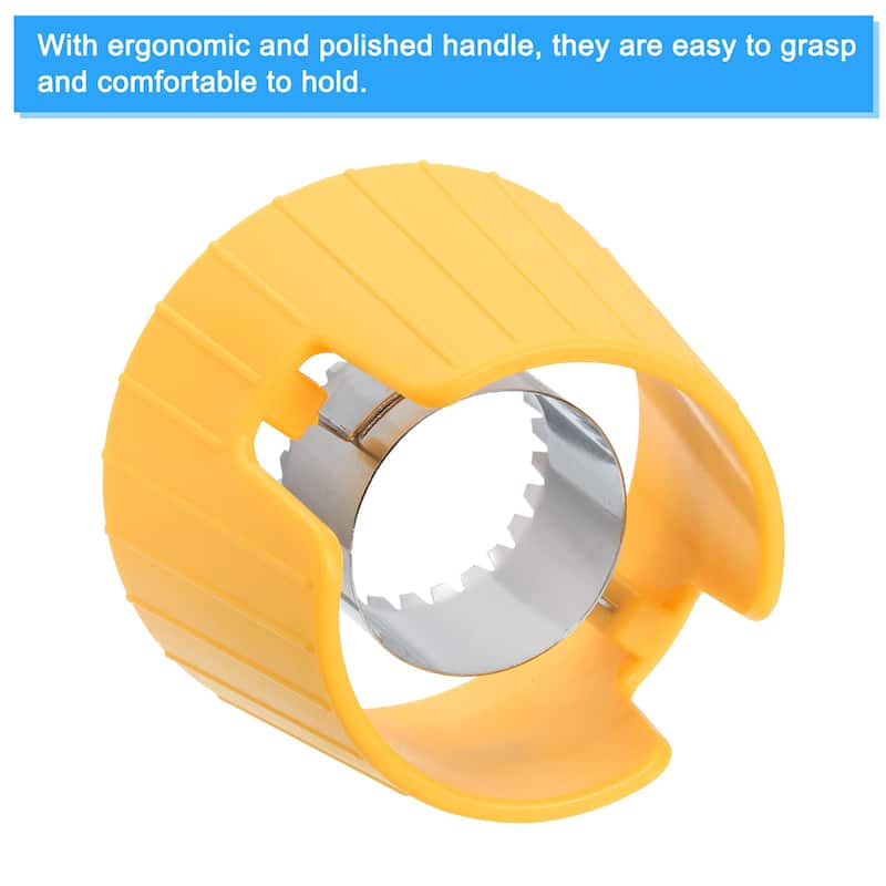 2pcs Corn Stripping Tool Stainless Steel Corn Peeler For Kitchen Use, Yellow